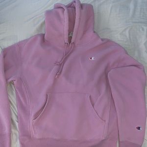 Purple champions reverse weave hoodie